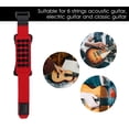 thumbnail image 4 of Guitar String Muter, 18cm Guitar Gear Fretboard Muting Wrap Punk Style String Dampener String Muter Guitar Fret Wrap Bass Guitar Strings with Fastener Design for 6 String Guitar, 4 of 7