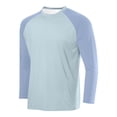 thumbnail image 2 of BiZtdJrK Sun Protection Shirts for Men Fashion Color Block Long Sleeve Workout Tops Rash Guard Quick Dry Hiking Fishing Shirt, Mint Green, S, 2 of 3