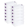 thumbnail image 1 of Sterilite 32 Quart Clear View Storage Container Tote with Lid, (12 Pack), 1 of 10
