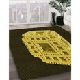 thumbnail image 3 of Ahgly Company Machine Washable Indoor Square Transitional Midnight Gray Area Rugs, 3' Square, 3 of 7