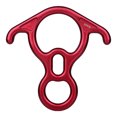 thumbnail image 1 of Transemion Climbing Descender Ring Equipment Rappelling Device Mountaineering Accessory Red, 1 of 6