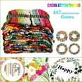 thumbnail image 1 of HLONK 447/200/120/100 Colors Cotton DMC Cross Floss Stitch Thread Embroidery Sewing Skeins Multi Colors, 1 of 8
