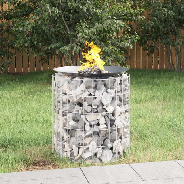 vidaXL Gabion Foyer 50 cm Fer Galvanisé