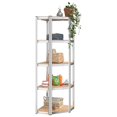 thumbnail image 2 of vidaXL 5-Layer Shelves 4 pcs Silver Steel&Engineered Wood, 2 of 5