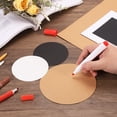 thumbnail image 4 of Uxcell Papier Kraft Rond, Carton Rond en Papier, Tableau d'Affichage Rond pour Fournitures d'Art, Origami, Bricolage en Papier Noir 15 x 15 Pouces, 4 of 6