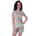 thumbnail image 1 of Moomaya Pyjama en Coton pour Femmes, Ensemble de Nuit 2 Pcs avec Shorts, Ensembles de Pyjama avec Shorts, 1 of 7