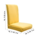 thumbnail image 3 of Meitianfacai Dining Chair Covers, Chair Covers for Dining Room Stretch Chair Covers Chair Slipcover for Dining Room Kitchen Chair Protector Cover, Removable, Washable,15.7-19.7 in, 3 of 3