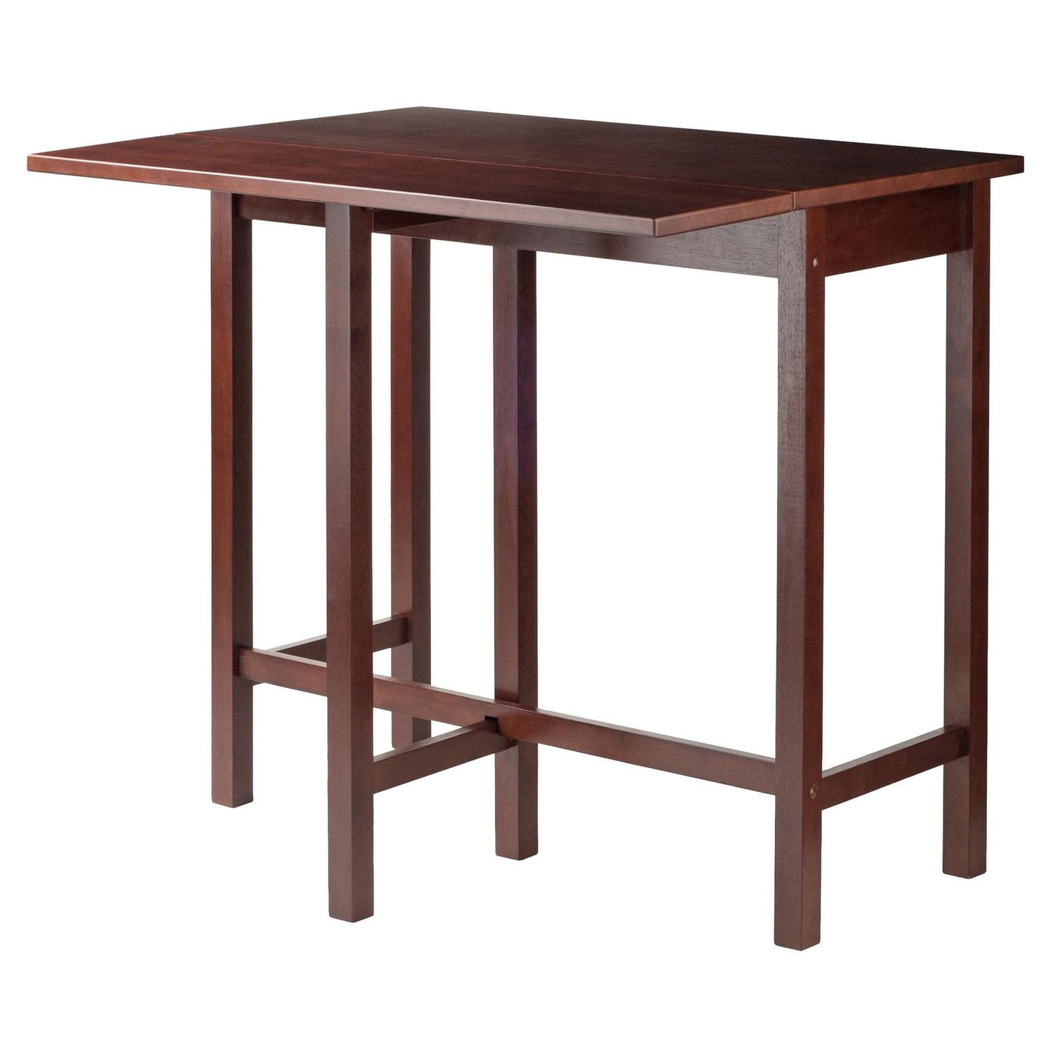 Winsome- Lynnwood 3PC drop leaf high table & saddle stools