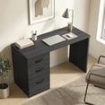 thumbnail image 2 of HOMCOM Computer Desk with 3 Drawers, 47" Home Office Desk, Black, 2 of 10