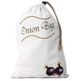 thumbnail image 1 of Drawstring Design Onion and Potato Storage Bag - Refrigerator Organizer, Reusable Grocery Vegetables Bag, Odor-Resistant, 1 of 2