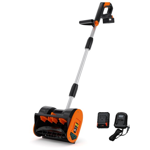 BeesClover Cordless Electric Snow Shovel, 20V 4.0Ah Self‑Propelled Snow Blower with Brushless Motor, Clears 12" Wide 8" Deep, 300 Lb/Min, 17 ft Throw Distance for Driveways
