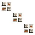 thumbnail image 3 of maskred 4piece Effortless Maintenance With Easy-care Decorative Pillow Cover Holiday Halloween-3 3Set, 3 of 6