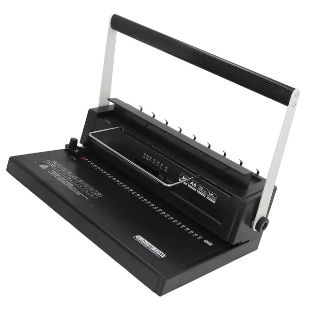 Binding Machine, Binding Machine Spiral Coil Binder Punching 12 Sheets 80g for A4 A5