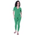 thumbnail image 1 of Moomaya Ensemble de Nuit Simple pour Femmes avec Pyjama en Coton 2 Pcs Chemises de Nuit-N79, 1 of 7