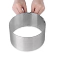 thumbnail image 3 of cpengpj Stainless Steel Round Cake Mold 6 Inch Baking Ring Food Grade for Desserts Tarts Flan Professional, 3 of 9