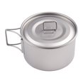 thumbnail image 4 of Bol en Titane avec Poignée Pliante Bol de Camping Récipient Alimentaire pour Dîner Poêle Extérieure, 4 of 11