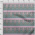 thumbnail image 2 of oneOone Viscose Jersey Fabric Leaves & Floral Block Printed Fabric 1 Yard 60 Inch Wide, 2 of 4