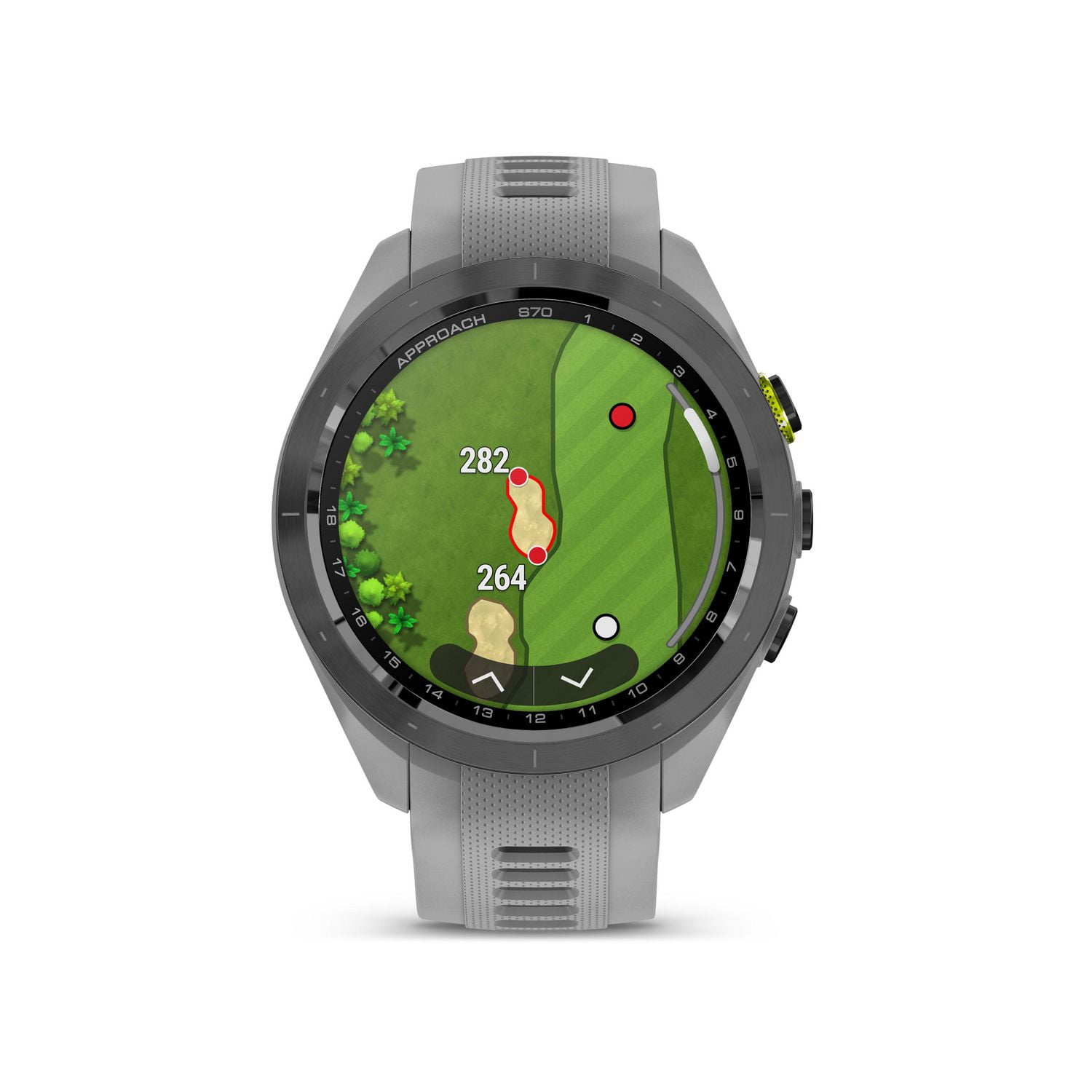 Montre intelligente Garmin de golf GPS haut de gamme Approach® S70 1.2 po avec écran AMOLED - 42 mm