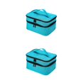 thumbnail image 1 of Redempat Nail Polish Storage Bags Made With Polyester For Everyday Sturdy And Durable sky blue 2Set, 1 of 6