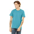 thumbnail image 1 of Bella Canvas Mens CVC Jersey Tee, 3XL, Heather Aqua, 1 of 2
