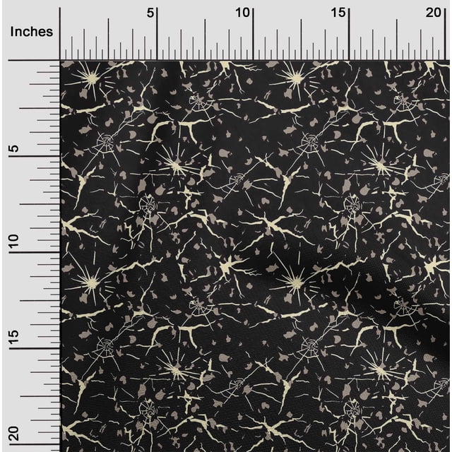 oneOone Tissu en Coton Imprimé Peau de Léopard 1 Yard 56 Pouces de Large