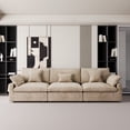 thumbnail image 1 of The Magic Home Canapé Sectionnel Modulaire en Lin à 3 Places, Kaki, 1 of 15