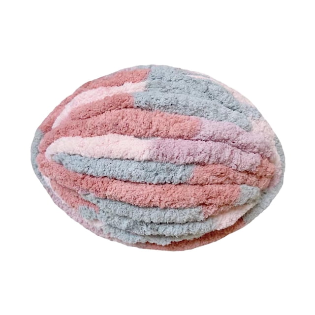 Thick Chunky Yarn Polyester Yarn for Knitted Blanket Mat Pet Beds Rug Making Blue Pink