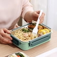 thumbnail image 1 of Bento Lunch Box,304 Stainless Steel Lunch Box Sealed Lunch Box Portable Lunch Box for Students and Office Workers Microwaveable Lunch Box,Bento Box Adult Lunch Box,Adult Lunch Box, 1 of 6