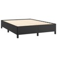 thumbnail image 3 of vidaXL Bed Frame Black 137x190 cm Faux Leather, 3 of 6