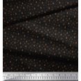 thumbnail image 2 of Soimoi Poly Georgette Fabric Coffee Beans & Coffee Beverages Printed Craft Fabric by The Yard 42 Inch Wide, 2 of 3