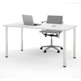 thumbnail image 1 of Table  Bestar de 30 x 60 po avec pattes de métal rondes, 1 of 2