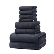 YYV 8-Piece Towel Set 2 Bath Towels 2 Hand Towels 4 Washcloths 600GSM Hotel-Grade Dry Bathroom Soft Spa Collection for Bath Beach Gym