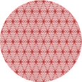 thumbnail image 1 of Ahgly Company Tapis d'Intérieur Ronds Transitionnels Lavables à la Machine, Rouge Pamplemousse, 3 Pieds Rond, 1 of 7