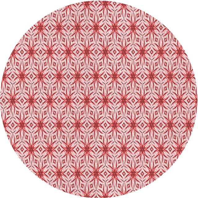 Ahgly Company Tapis d'Intérieur Ronds Transitionnels Lavables à la Machine, Rouge Pamplemousse, 3 Pieds Rond