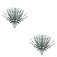 thumbnail image 2 of relayinert Lot de 12/lot Prix Bas Bouquet de Plantes Simulées à Haute Rentabilité Fil de Fer avec Plasticité Arbitraire Eucalyptus Vert Foncé Givre 2 Pcs, 2 of 6