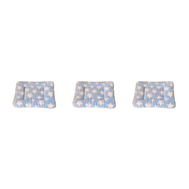 Shengyu Polyester Washable And Machine Washable Pet Mat For Easy Maintenance Soft And Breathable Pet Bed Blue Star 30*40cm 3Set