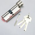 thumbnail image 2 of 70mm Aluminum Lock Knob Cylinder Anti-theft Door Lock Core with 3 Keys 1 Screw, 2 of 3