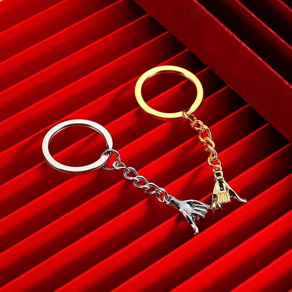 Todaioua 2Pcs Matching Keychain, Cute Pinky Promise Keychains Keyring Pendant Gift for Couples Boyfriend Girlfriend Him and Her Wife Husband Anniversary Valentine Birthday