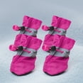 thumbnail image 3 of Yhmxh Bedding-Comforter Sets Duvet Cover Dog Shoes For Small Dogs Dog Shoes Paw Protector With Reflective Straps Non Slip And Water Proof Dog Booties Puppies 4PC dogs shoes, 3 of 8