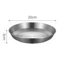 thumbnail image 2 of BUYISI Silver 304 Stainless Steel Camping Dining Plate Camping Portable Cookware, 2 of 7