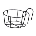 thumbnail image 3 of Maytalsory Hanging Railing Planters Multipurpose Flower Pot Holder for Deck Material]Hanging railing planters Home Garden Black 12cm, 3 of 6