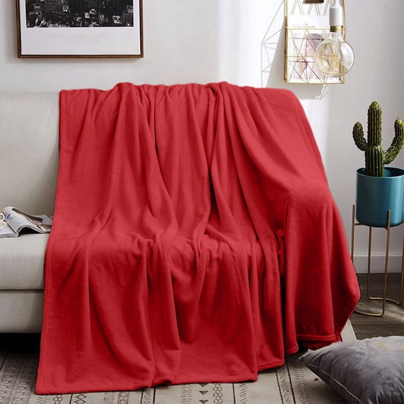 Fleece Blanket Soft Throw Blanket for Couch Bed Sofa,Warm Flannel Blanket for Adults,Cozy Plush Coral Velvet Blanket,Lightweight Breathable All Season Decorative Blanket for Home Bedroom Living Room