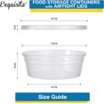 thumbnail image 3 of Lot de 48 Bols Alimentaires Ronds Jetables en Plastique - Contenants à Soupe Étanches avec Couvercles, Rangement pour Collations Allant au Micro-Ondes, 3 of 4