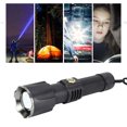 thumbnail image 4 of LED Flashlight, Zoom Flashlight 5 Gear Type C Charging White Light 1500m Long Range Aluminum Alloy  For Outdoor, 4 of 8