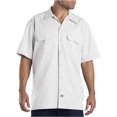 thumbnail image 1 of Dickies Chemise de Travail à Manches Courtes pour Homme, 4X, Blanc, 1 of 3