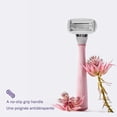 thumbnail image 2 of Flamingo 5-Blade Women's Razor - 1 Razor Handle + 2 Razor Blade Refills - Rose, 2 of 7