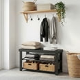 thumbnail image 4 of Modern Shoe Rack Bench for Mudroom – Entryway Storage Bench with Seating, Shoe Organizer for Hallway or Foyer – Sturdy White Furniture for Home Entrance, 4 of 8