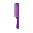 thumbnail image 2 of Peigne à Dents Rapides Bricolage Brosse de Coiffage Réutilisable Courbée Massage Professionnel et Peigne Accessoires pour Barbiers Outil de Coiffure Manche Rond Hommes Femmes Massage Violet, 2 of 7