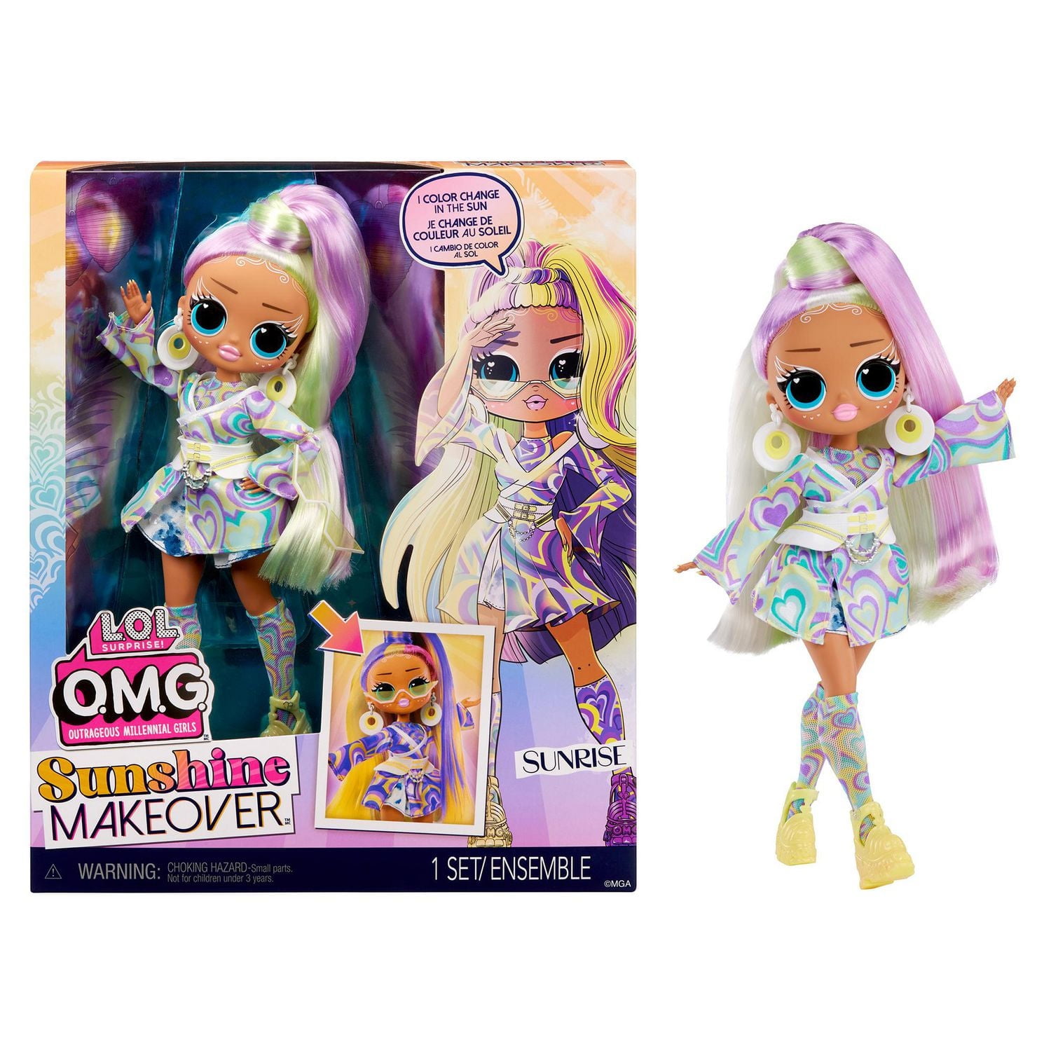 LOL Surprise OMG Sunshine Makeover™ Sunrise Fashion Doll with