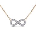 thumbnail image 1 of 10k Gold 0.30 Cttw Canadian Diamond Infinity Necklace, 1 of 3
